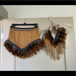 Small tribal Halloween costume set